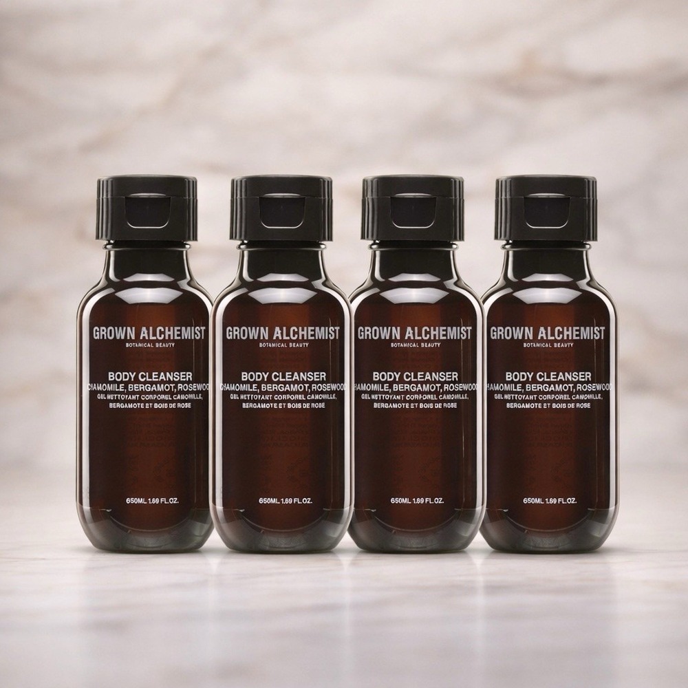 Lot of 4 Grown Alchemist Body Cleanser Chamomile Bergamot Rosewood 50ml 1.69oz